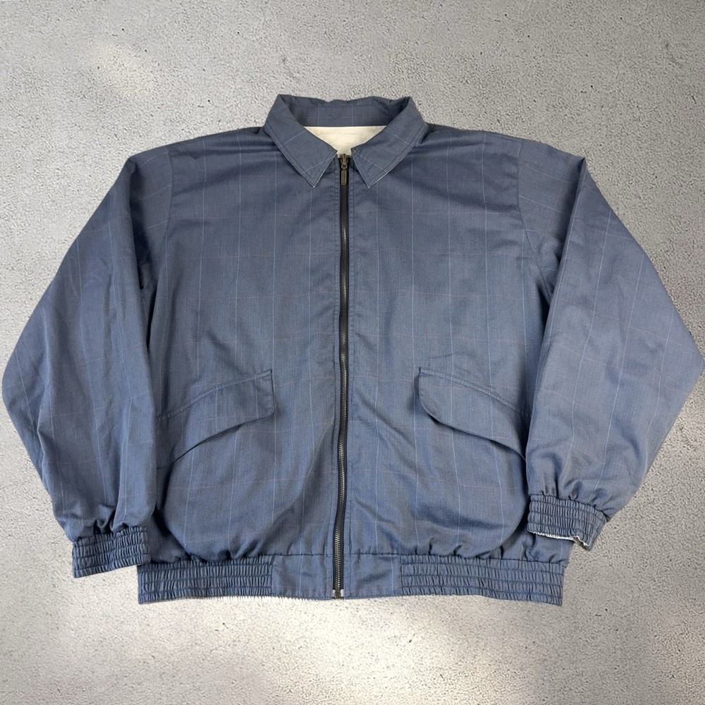 Barbour Reversible Lightweight Plaid Blouson Harringtons Bomber Jacket size XL